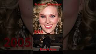 Scarlett Johansson then and now scarlettjohansson elizabetholsen blackwidow avengers [upl. by Alihet]