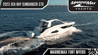 The New 2023 Sea Ray Sundancer 370 Outboard Gets You To Your Destination WComfort Style amp Power [upl. by Ahseym]