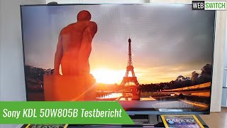 Sony KDL 50W805B Testbericht [upl. by Osmond]