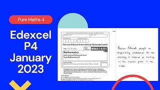 Edexcel IAL P4 January 2023 Exam Paper [upl. by Ennoved]