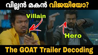 The GOAT Trailer Hidden Details  Thalapathy Vijay  Movie Mania Malayalam [upl. by Meid]