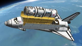 KSP Building a Space Station with Shuttles [upl. by Nosyd]