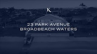 23 Park Avenue Broadbeach Waters  Gold Coast Prestige Property  Kollosche [upl. by Henka]