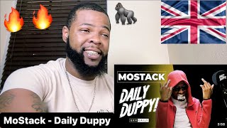 MoStack  Daily Duppy  GRM Daily  AMERICAN REACTION🔥🇺🇸 [upl. by Asillim]