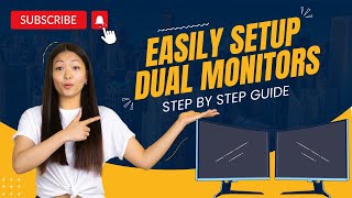 Easily How To Setup Dual Monitors Step by Step Guide  How To Setup Two Monitors on One Computer [upl. by Ruff704]