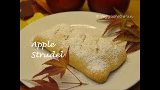 Apple Strudel  Apfel strudel with homemade dough [upl. by Asle]