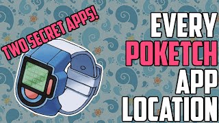 The Pokétch  ALL 25 Apps amp Locations Two Secret Apps [upl. by Furlong]