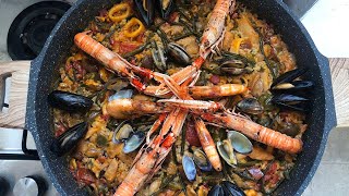 PAELLA MISTA VALENCIANA  Ricetta spagnola 🇪🇸 [upl. by Ettennil]