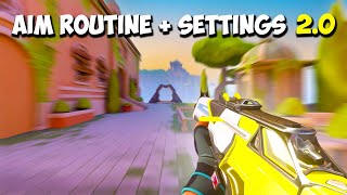 How I Perfected my Aim AIM ROUTINE  SETTINGS 20 [upl. by Tiana]