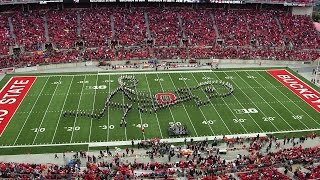 The Ohio State Marching Band Oct 18 halftime show Classic Rock [upl. by Ocko979]