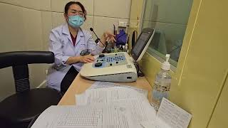 วิธีทำaudiometry amptympanometry [upl. by Erdna]