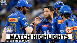 MI vs SRH 55th Match IPL 2024 Highlights  IPL Highlights 2024  Cricket ipl 2024 highlights today [upl. by Enak679]