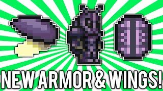 Terraria 123 Beetle Armor amp Wings NEW Best Melee Armor demizegg [upl. by Ferino]