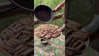 Hamsi tavakaradenizhamsihamsitava outdoorcooking nature shorts [upl. by Jarrad264]