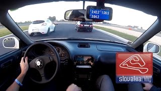 ENG CC Integra Type R vs BMW M3 E36 Megane RS on Slovakiaring TD1 [upl. by Annaoj886]