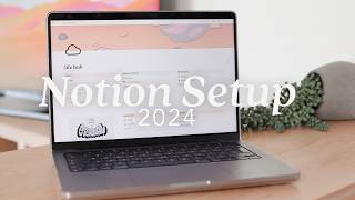 🪴 My 2024 Notion Setup  free template  planning goals tracking 💻 [upl. by Akimrehs899]