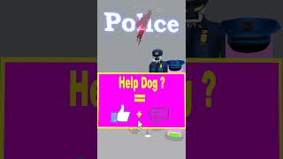 Help the poor dog become a police officer to help the doctor TV dog from the toilet skibidi thief [upl. by Sutton]