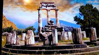 Delphi Oracle Omphalos Belly Button of the World Megalithic Sonework Temple of Apollo 2108 [upl. by Eeram]