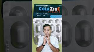 COLAZINC TABLETS Hydrolyzed collagen for aging skincare collagen antiaging [upl. by Anhsirk334]