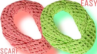 Cómo tejer un CUELLO INFINITO en 45 minutos muy fácil a crochet [upl. by Casey232]