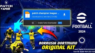 Download UEFA Champions League eFootball PES 2024 Mobile PATCH Obb APK DATA  Android amp Ios  V362 [upl. by Synn]