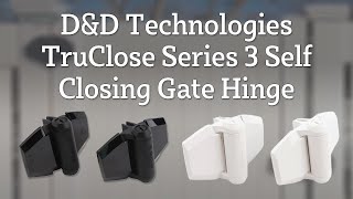 DampD Technologies TruClose Series 3 SelfClosing Gate Hinge [upl. by Di959]