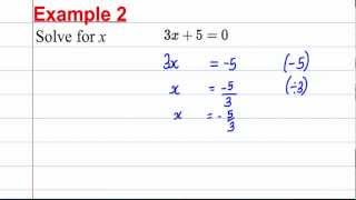 GCSE Maths Revision  Solving Linear Equations 1 [upl. by Tumer771]