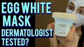 Skinfood EGG WHITE PORE MASK dermatologists review 🍳🙆 [upl. by Hoes683]