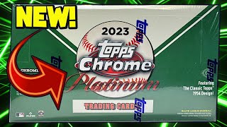 NEW RELEASE 2023 TOPPS CHROME PLATINUM ANNIVERSARY HOBBY BOX BASEBALL CARDS [upl. by Adlez999]