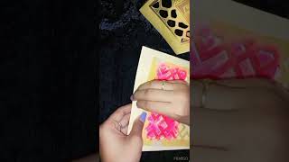 DIY Wedding cards use wedding card and make beautiful design👍🥰 [upl. by Mavilia]