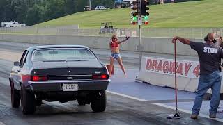 Officer Mel Is Flag Girl at Dragway 42 Rock N Race [upl. by Wachtel]