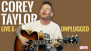 Corey Taylor performs quotSilverfishquot live and unplugged at Guitar World studios [upl. by Aizan]