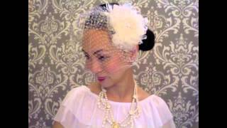 SERENA How to make a diy wedding fabric flower fascinator [upl. by Gruchot]