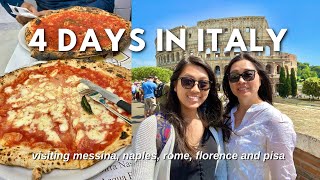 FIRST TIME CRUISING AROUND ITALY 🇮🇹  Travel Vlog in Messina Naples Rome Florence and Pisa [upl. by Nytsirt]