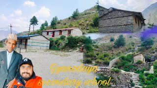 ग्यानोदय मा बि पाम्स हुम्ला  schooling vlog with student and teacher  Gagan and Jivan [upl. by Aynwat]