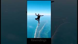 Super Dance Moves while skydiving skydiving rewinding [upl. by Nanor]