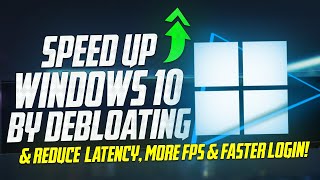 🔧How To DEBLOAT Windows 10 for Better Performance SPEED UP WINDOWS ✅ [upl. by Hosea]