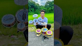 Hip Hop Drums Set Senior Musical Band Instruments with 3 Drums 1 Dish 1 Stool amp Sticks🔥 [upl. by Yhtommit410]