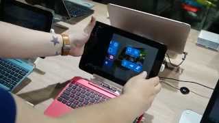 Handson with the ASUS Transformer Book T100HA with Windows 10 [upl. by Buckler]