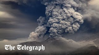 Russian volcano erupts after 70 magnitude earthquake [upl. by Ardnasella222]