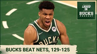 Milwaukee Bucks defeat the Brooklyn Nets behind 36 points from Giannis Antetokounmpo [upl. by Lenrow]