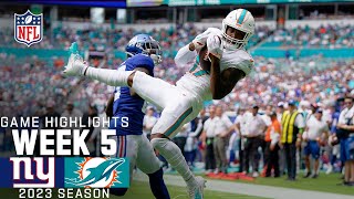 New York Giants vs Miami Dolphins  2023 Week 5 Game Highlights [upl. by Landmeier670]