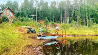 Summer Days  Summer Projects at our OFF GRID Cabin in Alaska [upl. by Ademla]