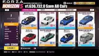 Forza Horizon 5 Save v16367320 All Cars [upl. by Aneehsal307]