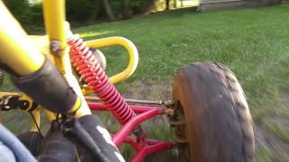 200 dollar Tomberlin crossfire 150 go kart find up and running maiden voyage with commentary [upl. by Perry]