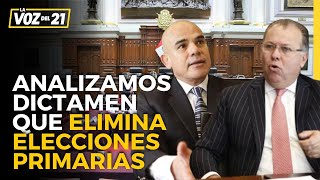 Constitucionalistas analizan dictamen que elimina elecciones primarias [upl. by Yasmine103]