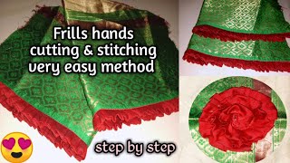 Frills hands cutting amp stitching very easy method [upl. by Morel]