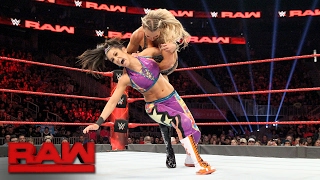 Bayley vs Charlotte Flair  Raw Womens Championship Match Raw Feb 13 2017 [upl. by Mayram339]