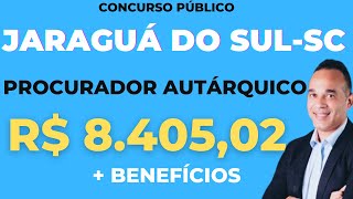 Procurador Autárquico PGM Jaraguá do Sul  SC Edital Publicado [upl. by Solegna]