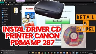 Cara instal driver CD printer canon MP287 terbaru [upl. by Einnhoj685]